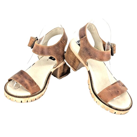 Bull Boxer Sandals 38EU 8US Brown Leather Upper Portugal Celia - Picture 1 of 10
